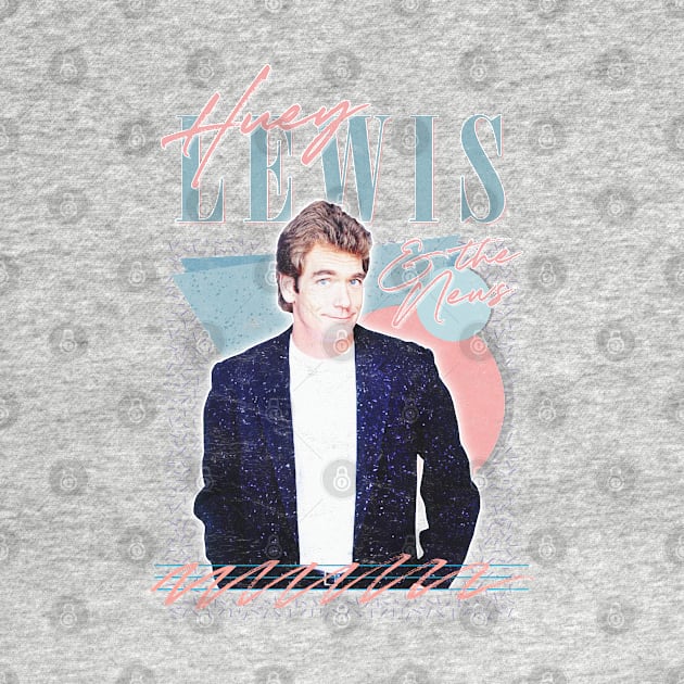 Huey Lewis & The News // 80s Retro Faded Style Design by DankFutura